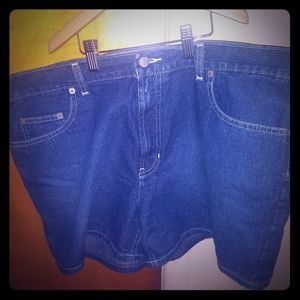 Blue jean shorts